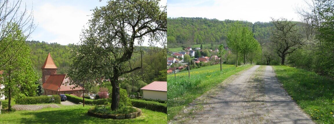 Dorf und Weg